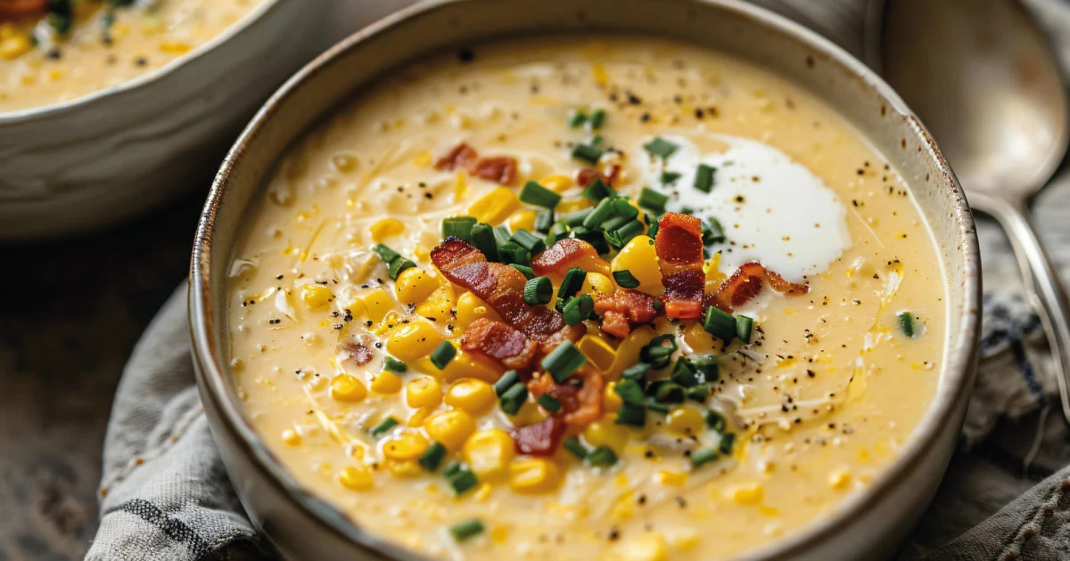 easy chicken and corn chowder