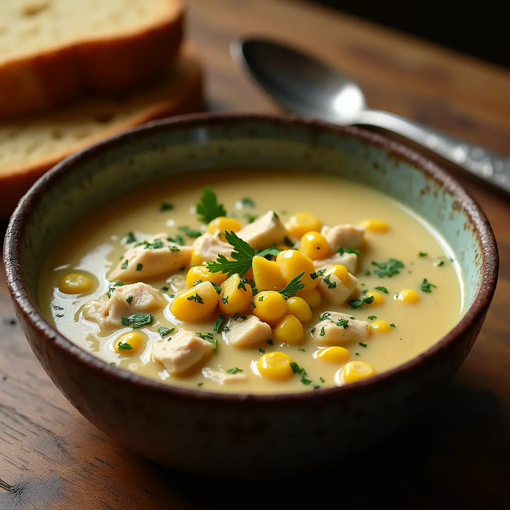 easy chicken and corn chowder