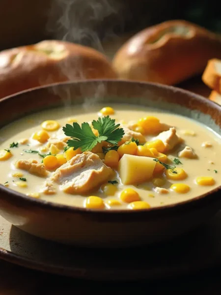 easy chicken and corn chowder