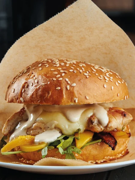 Chicken and Halloumi Burger