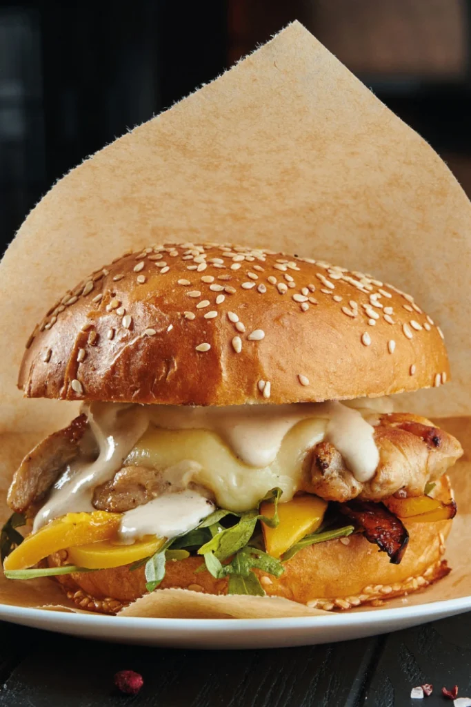 Chicken and Halloumi Burger