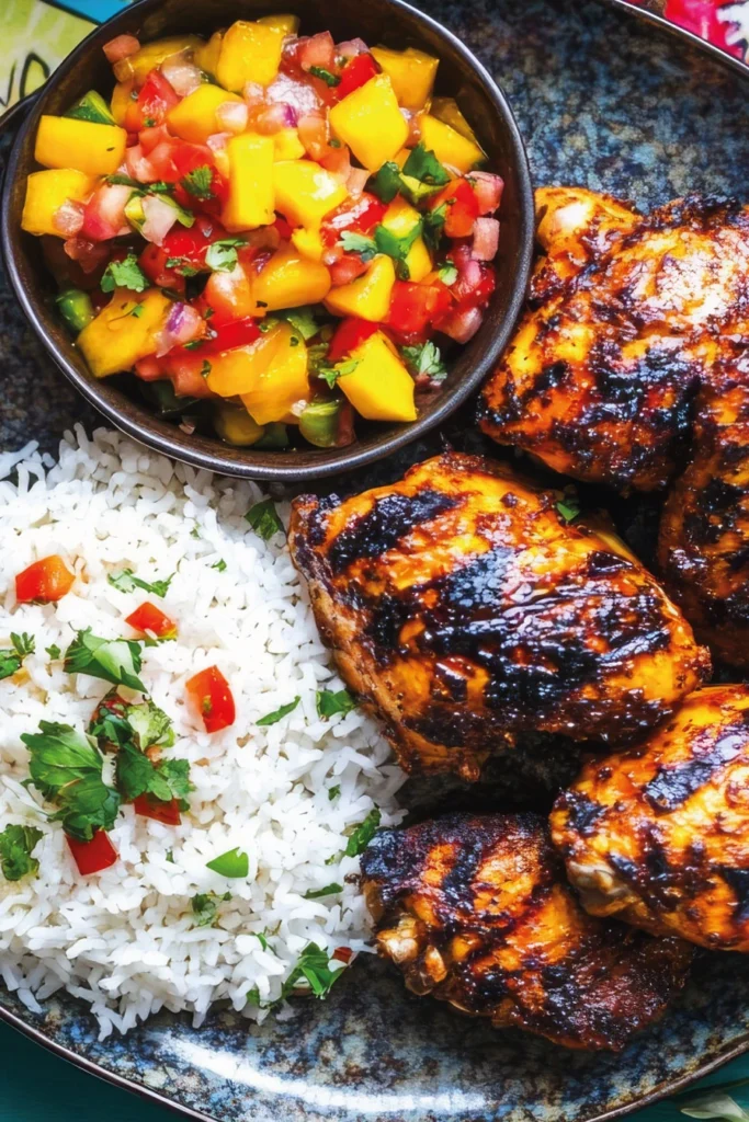 Caribbean Jerk Chicken and Rice
