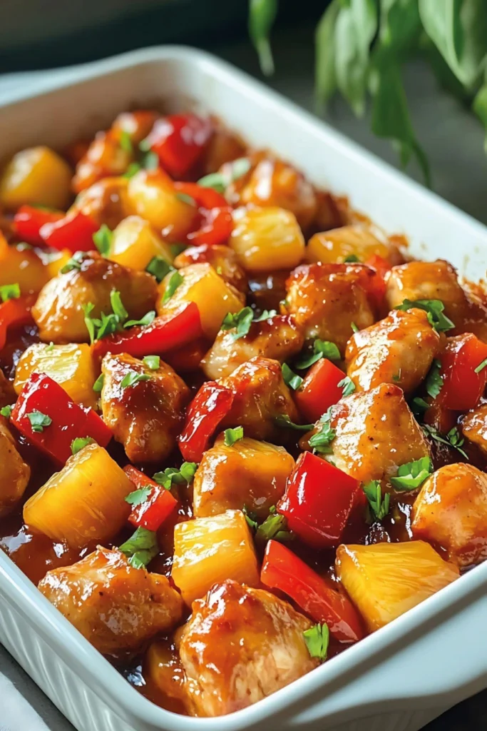 Hawaiian Chicken Sheet Pan